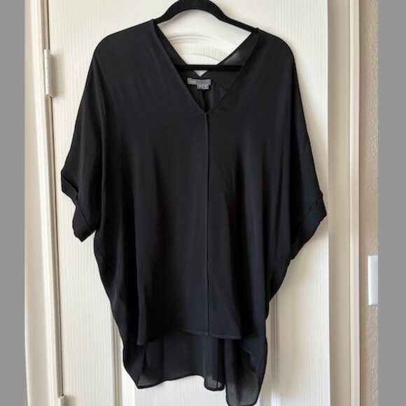 Vince Silk Popover Top Black Size Medium - Picture 1 of 3